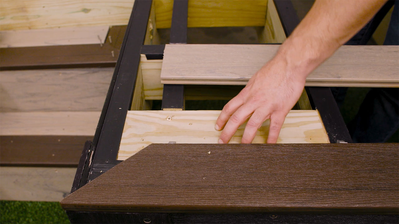 Deck blocking for picture frame and railings