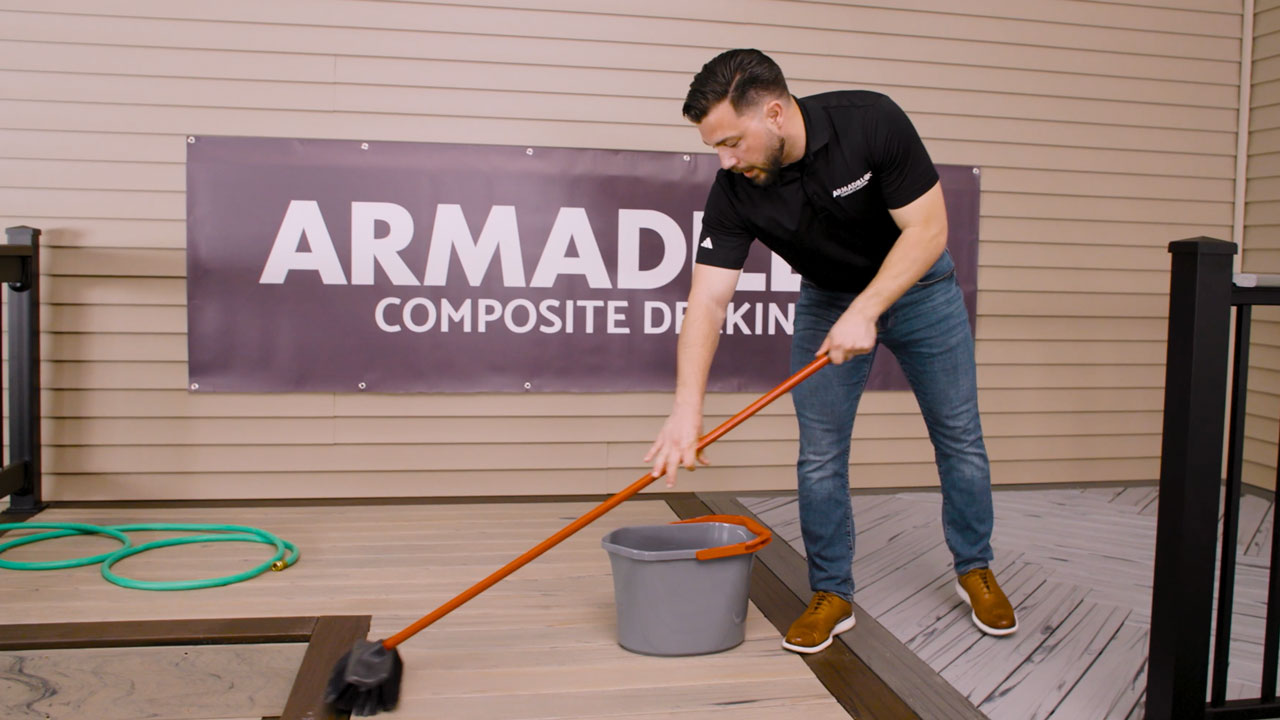Armadillo composite deck cleaning and maintenance tips